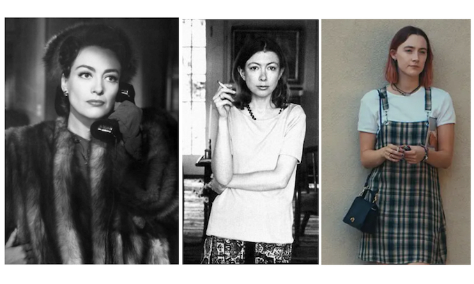 Three portraits: Film stars and Joan Didion