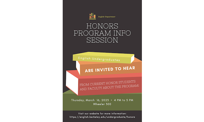 Honors Program Info Session Poster